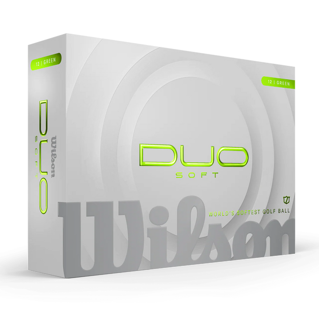 Wilson Duo Soft - unbedruckte Golfbälle - Grün
