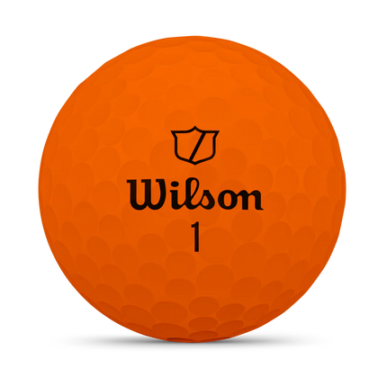 Wilson Duo Soft - unbedruckte Golfbälle - Orange