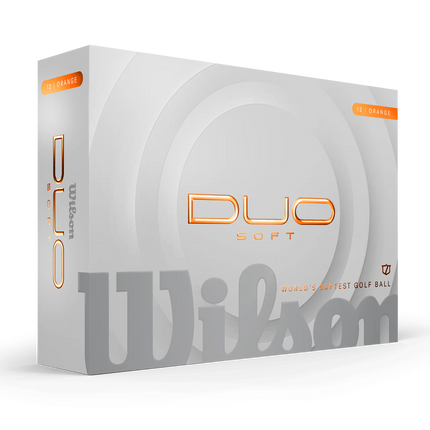 Wilson Duo Soft - unbedruckte Golfbälle - Orange