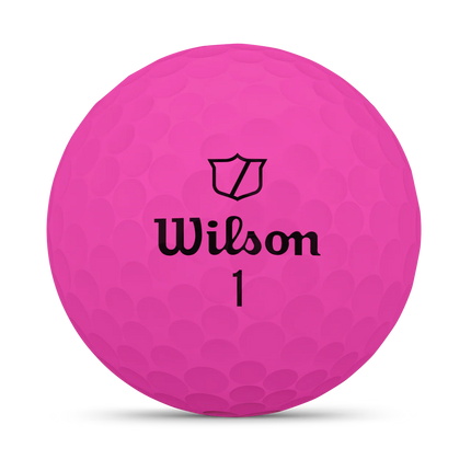 Wilson Duo Soft - unbedruckte Golfbälle - Pink