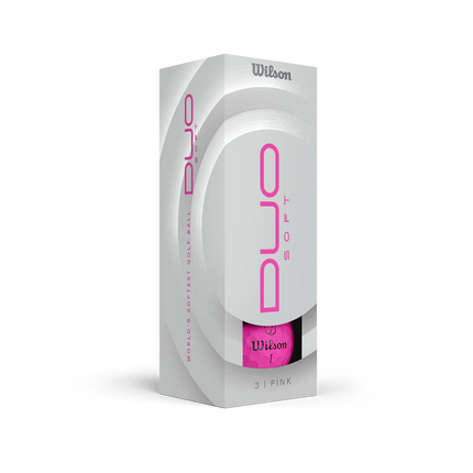 Wilson Duo Soft - unbedruckte Golfbälle - Pink