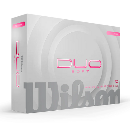 Wilson Duo Soft - unbedruckte Golfbälle - Pink