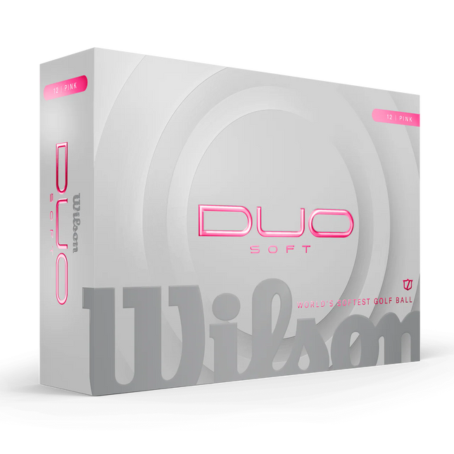 Wilson Duo Soft - unbedruckte Golfbälle - Pink
