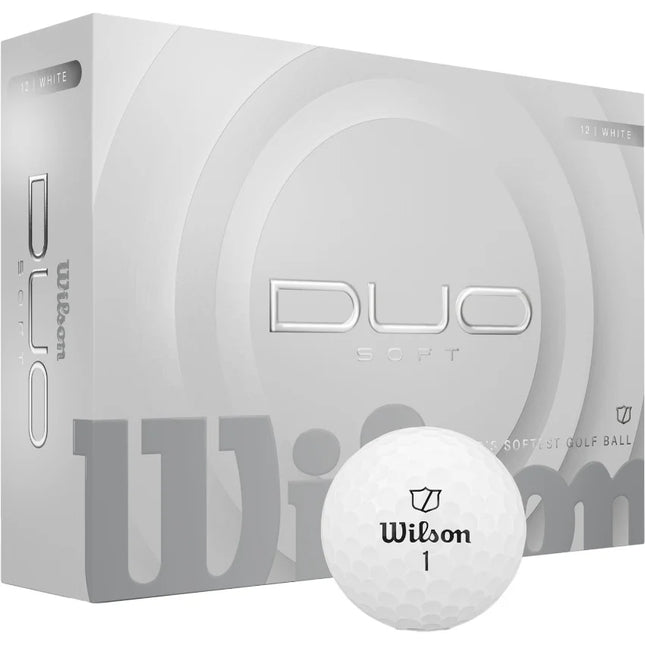 Wilson Duo Soft - unbedruckte Golfbälle - Weiß