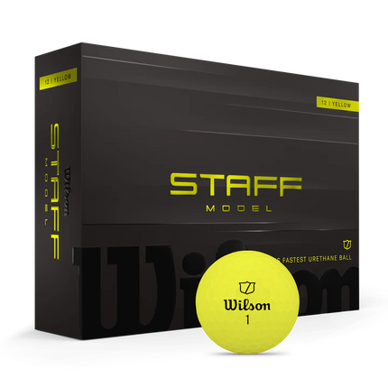 Wilson Staff Model - unbedruckte Golfbälle - Gelb