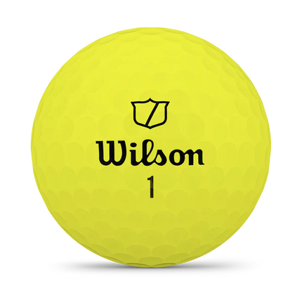 Wilson Staff Model - unbedruckte Golfbälle - Gelb