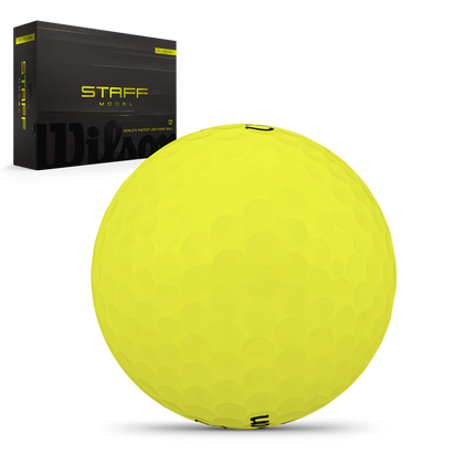 Wilson Staff Model - unbedruckte Golfbälle - Gelb