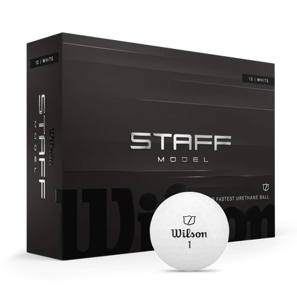 Wilson Staff Model - unbedruckte Golfbälle - Weiß