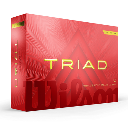 Wilson Triad - Golfbälle bedrucken - Gelb