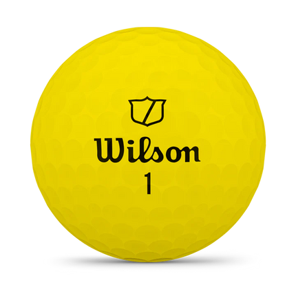 Wilson Triad - unbedruckte Golfbälle - Gelb