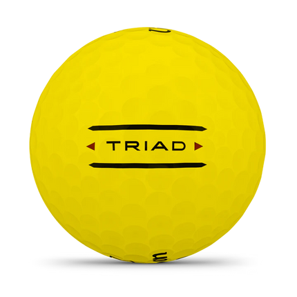 Wilson Triad - unbedruckte Golfbälle - Gelb