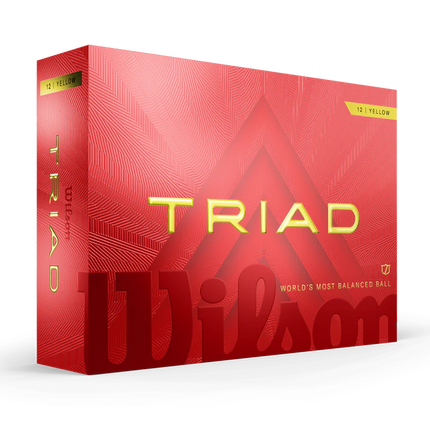 Wilson Triad - unbedruckte Golfbälle - Gelb