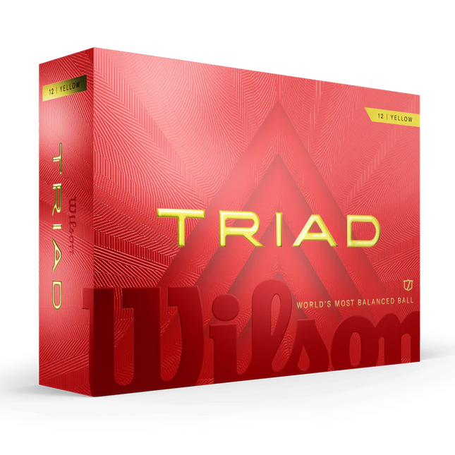 Wilson Triad - unbedruckte Golfbälle - Gelb