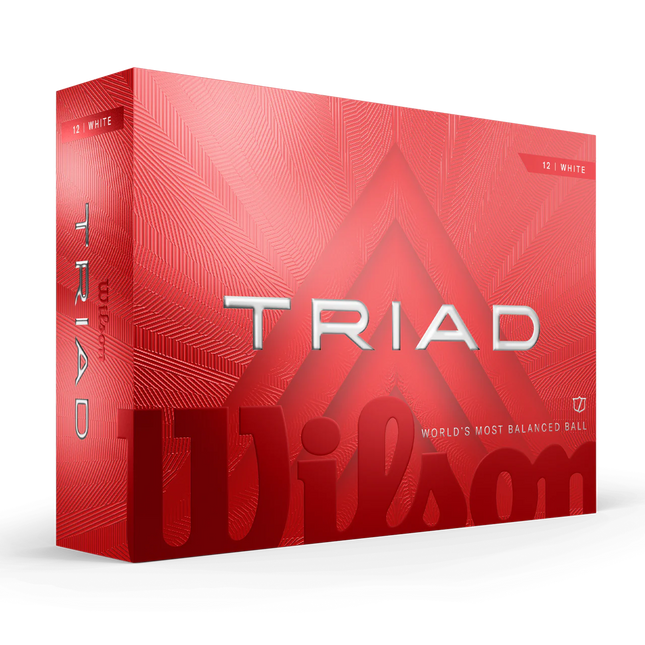 Wilson Triad - unbedruckte Golfbälle - Weiß